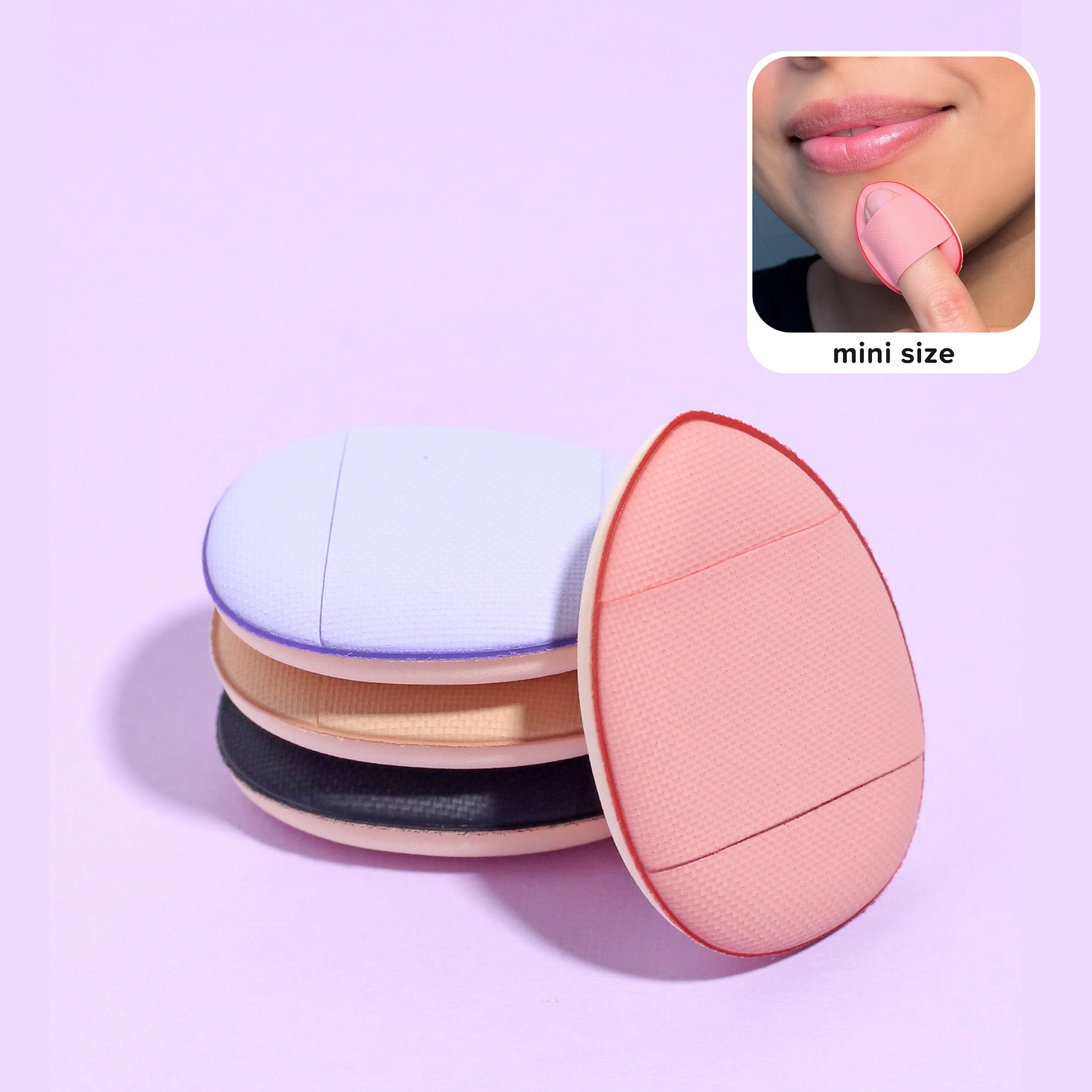 a2o Lab Mini Finger Makeup Puffs, Makeup Sponge, 6 Count