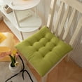 thumbnail image 3 of Juego de 4 cojines de asiento 40x40x3cm con correas para interior y exterior con sello Oeko Tex verde manzana, 3 of 7