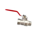 thumbnail image 2 of GROWTH TANK 3/8" Full Port Ball Valve Standard Port Connector Male to Female Thread for Changing Flow Direction Distributing in Pipelines Red Handle, 2 of 9