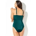 thumbnail image 2 of Swimsuits for All Women's High Neck Wrap Shimmer One Piece Swimsuit, 2 of 4