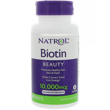 Natrol Biotin 10000mcg Tablets, 100 Ct