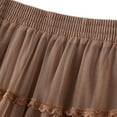 thumbnail image 5 of RUTAYY Women Mid-Length Skirt Dance Party A-Line High Waisted Lace Tulle Skirt Holiday Party Half Skirts Solid Color Flowy Swing Skirts, 5 of 6