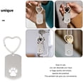 thumbnail image 3 of WEUVEB 2Ud Llavero Con Huella De Inoxidable Personalizable Para Mascotas, 3 of 8
