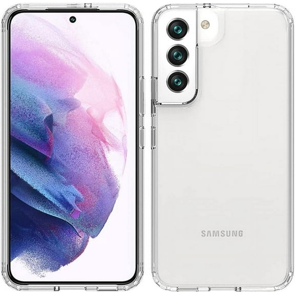 Crystal Clear Case for Samsung Galaxy S22 2022,Slim Thin Soft TPU Bumper & Hard PC Back Shockproof Scratch Resistant Protective Phone Case for Samsung Galaxy S22 (Clear)