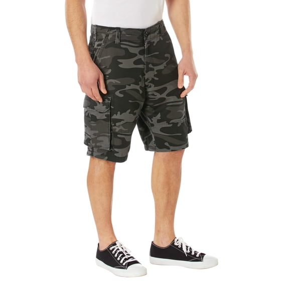 Rothco Vintage Cargo Black Camo Shorts 21400 - L