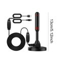 thumbnail image 2 of Antena DAB amplificada interiores al aire libre HD Portable TV portátil Respuesta rápida 30DBI con amplificador DVB-T2, 2 of 9