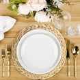 thumbnail image 4 of Wholesale Natural Water Hyacinth Placemats, Set of 4, 13.5 inch Round Mat Weave Charger Plates, Tropical Wedding, 4 of 5