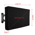 thumbnail image 4 of Mistaha Outdoor TV Cover 55" - 58" Waterproof Dustproof Television Protector Remote Control Pocket Bottom, 4 of 8