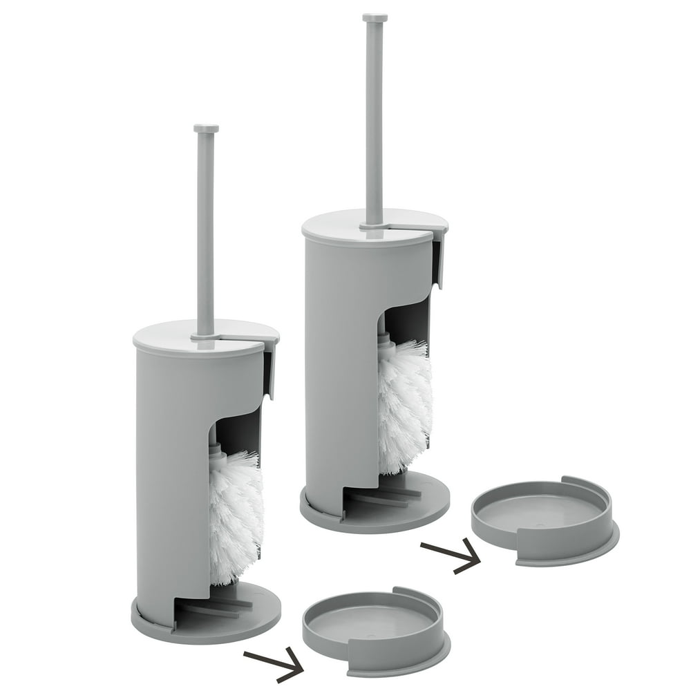 Smart Accessories Toilet Bowl Brush Bundle 2 Bowl Brush Holders and 2