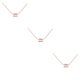 thumbnail image 1 of Collar del zodiaco Acuario Qarigey colgante oro rosa, 1 of 6