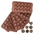 thumbnail image 4 of Fondant Moule Ensemble Assorti 6PCS Antiadhésif Facile Libérer Bonbons Moule Moule de Chocolat, 4 of 6
