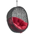 thumbnail image 3 of Modway Encase Swing Outdoor Patio Lounge Chair Without Stand in Black Red, 3 of 7