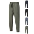 thumbnail image 1 of Styesk Men's Pants Men's Drying Sports Leisure Straight Leg Drawstring Pants Full Length Pants, 1 of 1