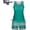 Green, variant on Women's Tummy Control Tankini Set with Built-in Bra – Flattering Boho Swimwear with Shorts, Tankini Swimsuit for Women(Navy,XX-Large)
