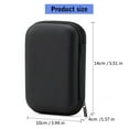 thumbnail image 3 of 1. Slms Shockproof Mouses Drive Case 14x10x4cm Office Travel Storage Pouchs for Electronics & Accessories, 3 of 8