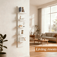 thumbnail image 5 of COMHOMA 5 Tier Wall Shelf Unit, White Floating Wall Shelves, Vertical Wall Organizer for Bedroom, Living Room & Home Decor, 5 of 7