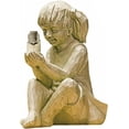 thumbnail image 3 of Estatuas grandes para niños de jardín, tarro de luciérnaga iluminado con energía solar, decoración artística para jardín de niñas, regalos de adorno para interiores y exteriores, 7,5 pulgada, 3 of 5