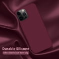 thumbnail image 4 of Designed for iPhone 13 Pro Case, Silicone Ultra Slim Shockproof Protective Phone Case with [Soft Anti-Scratch Microfiber Lining], 6.1 inch, Plum, 4 of 5