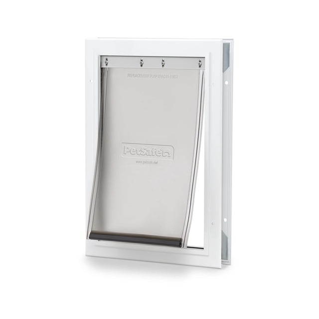 Puerta para mascotas PetSafe Freedom de aluminio para perros y gatos, tamaño mediano