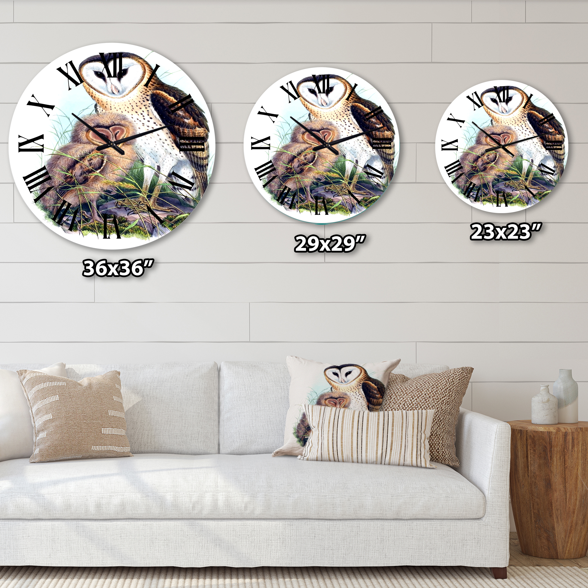 Designart 1 in Quartz Traditional Wall Clock