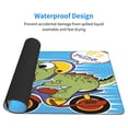 thumbnail image 4 of Balery Dinosaur Riding A Motorcycle Mouse Pad ,15.8x29.5 In Large Gaming Mouse Pad Desk Mat Long Non-Slip Rubber Stitched Edges,Waterproof Mousepad Desk Mat For Gamer Office Home, 4 of 9