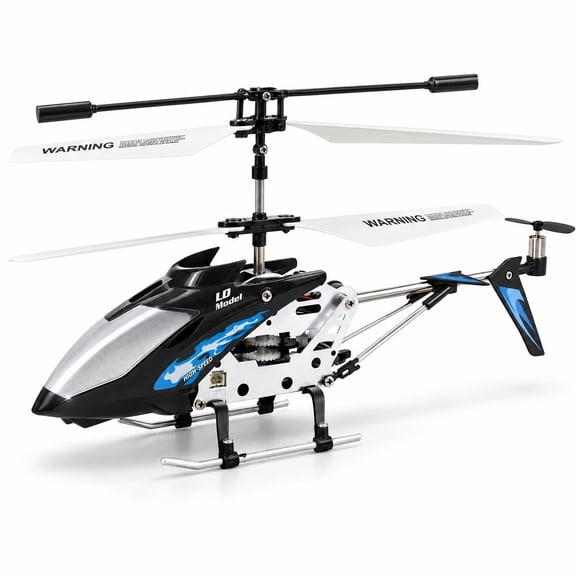 Tyethy RC Helicopter for Beginners, Remote Control Helicopter with LED Lights, Altitude Hold, Gyro Stabilization and One-Key Takeoff and Landing, 3.5-Channel Indoor Flying Toy