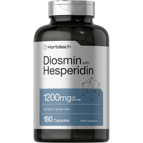 Diosmin Hesperidin | 1200 mg | 180 Capsules | for Men and Women | by Horbaach