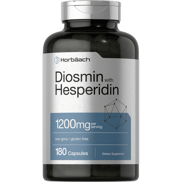 Diosmin and Hesperidin 1200 mg 180 Capsules by Horbaach