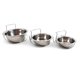 thumbnail image 5 of Besufy - Cuenco para mascotas de acero inoxidable para perros, jaula colgante, plato de comida, comedero de agua con gancho, 5 of 7