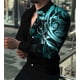 thumbnail image 1 of Camisa con botones de impresión 3D de manga larga para hombre, patrón geométrico, volumen, diseño diario de Vaion Fashion Street, 1 of 6