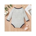 thumbnail image 6 of Gureui Infant Girls Boys Romper, Spring Long Sleeve Printed Triangle Bodysuit, 6 of 9