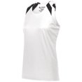 thumbnail image 3 of Augusta L Ladies Overspeed Track Jersey White/Black 348, 3 of 5