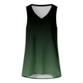 thumbnail image 5 of Long Tank Tops for Women Fashion Solid Color Summer Tank Tops Adjustable Fitted Scoop Neck Sleeveless Tee Camisole Clothes Ruched Women's Tees and Tanks Curved Hem, 5 of 5