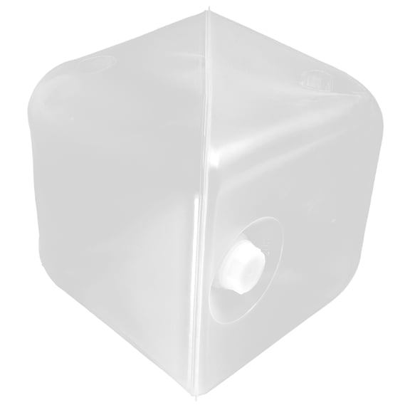 HOOWIFFY Camping Water Tank Foldable Plastic Bucket Transparent 1Set