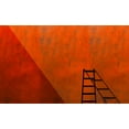 thumbnail image 2 of Schuster, Inge 24x16 White Modern Wood Framed Museum Art Print Titled - A Ladder And Its Shadow, 2 of 4