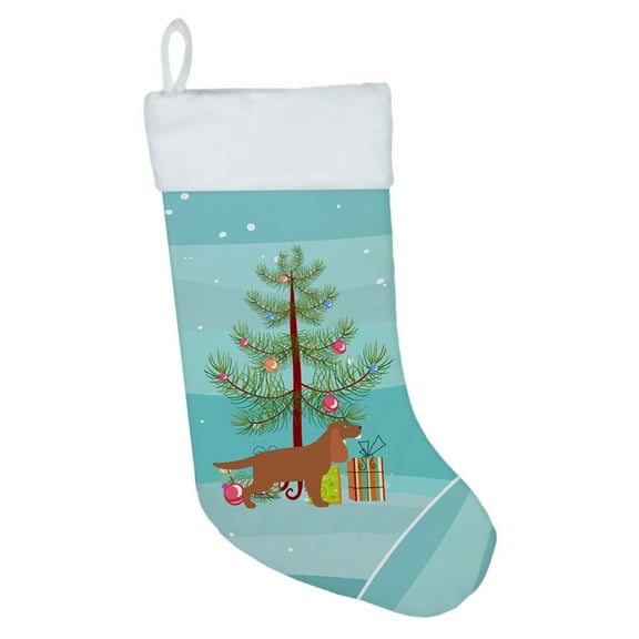 Carolines Treasures BB2930CS English Cocker Spaniel Merry Christmas Tree Christmas Stocking Large multicolor