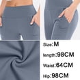 thumbnail image 2 of Pantalones deportivos de mujer con bolsillos con cremallera, de cintura alta, para entrenamiento deportivo y yoga, para mujer, 2 of 5