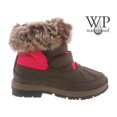 thumbnail image 2 of Bearpaw Girl's Amanda Chocolate / Fuchsia Snow Boot - 13M, 2 of 4