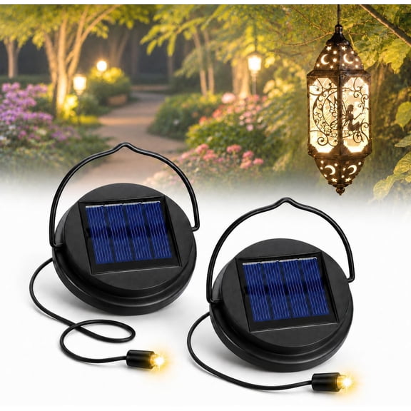 Solar Light Replacement Top Parts Kit, 400mAh Small Outdoor Replacement Solar Lighting Part for Garden Lanterns, Watering Can Decor, Easy Install Solars Lights for Outdoor Lantern