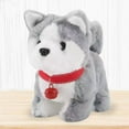 thumbnail image 4 of 2 piezas electrónicas de peluche perro paseo Wag cola realista lindo simulación juguete interactivo para cumpleaños Navidad ju husky y labrador CUTICAT  Perros de simulación, 4 of 8