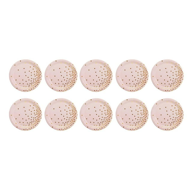 10 Piezas Platos de Fiesta Desechables para Cumpleaños Ecológico Sunnimix Platos de papel desechables