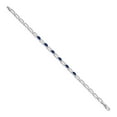 thumbnail image 6 of 14K White Gold Plated Sapphire Gemstones Bracelet, 6 of 6