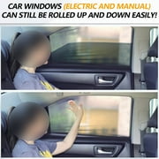 IC ICLOVER Universal Fit Car Side Window Sun Shade [44.5 x 20.9] Rear and Front Car Windows Conveniently Install Shades the Sun Rays for Kids [2 Pcs]