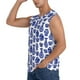 thumbnail image 3 of Fotbe Blue Vases Men's Camiseta sin Mangas Estampada para Hombres, Playera Casual para Gimnasio, Entrenamiento, Playa-Small, 3 of 7