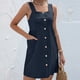 thumbnail image 1 of Vestido con botones para mujer, vestido informal de verano para mujer, vestido sin mangas para mujer, vestido para mujer, innovación moderna, 1 of 5
