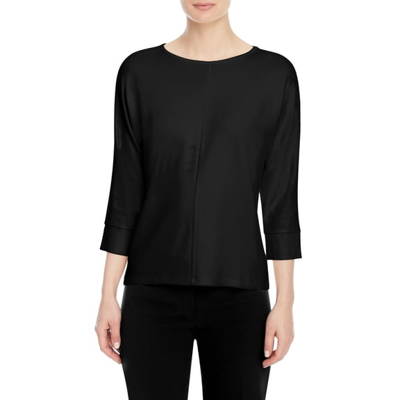 Anne Klein Women's Dolman Seam Top Black Size Large