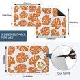 thumbnail image 5 of Orange Monstera Leaf Dish Drying Mats for Kitchen Counter, Tropical Botanical Minimalist Modern Summer Absorbent Coffee Bar Mat with Non-slip Rubber Backed Quick Drying Dish Rack Pad 16"x18", 5 of 9