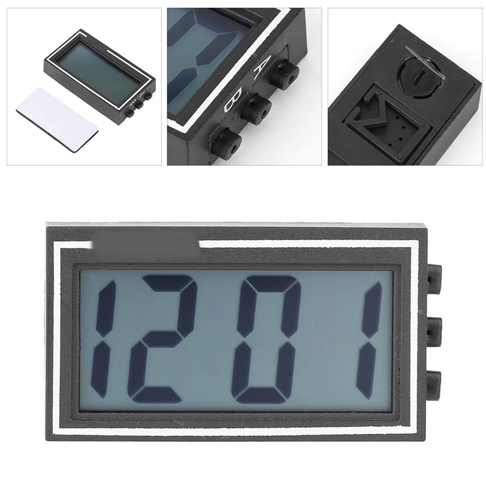 Ymiko Digital Clock, Portable Electronic Clock, Desk Car Dashboard For Auto Car