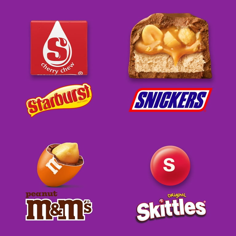 M&M's, Snickers, Skittles & Starburst Fun Size Candy, Party
