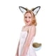 thumbnail image 4 of Diadema de felpa Orejas de conejo Tocado Conjunto de cola Diadema peluda Lindo tocado Animal Vestido Halloween Adepaton BST2001371-3, 4 of 5